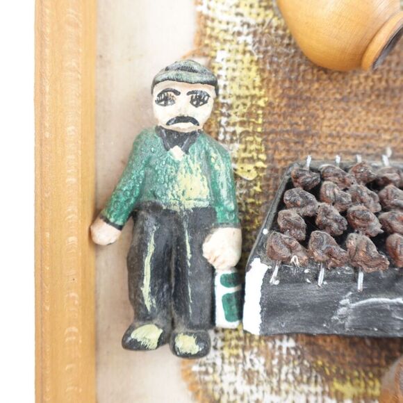 Armenian Folk Art Diorama 3D Picture  Depicting Cooking Handmade - Picture 3 of 13